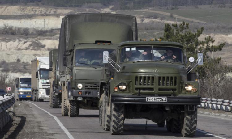 По Ростовской области в сторону украинской границы передвигаются колонны военной